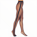 Striped Fishnet Tights